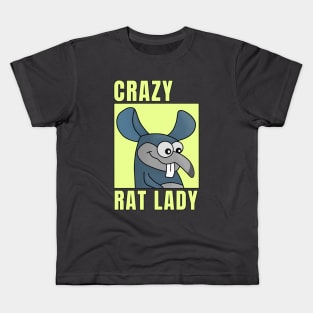 Crazy Rat Lady Kids T-Shirt